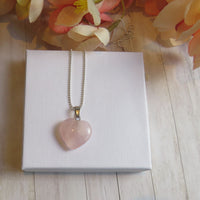 Thumbnail for Natural Stone Heart Sterling Silver Necklace