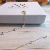 Thumbnail for Sterling Silver Boho Style ball chain Ankle Bracelet/Anklet