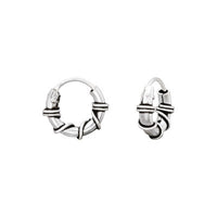Thumbnail for Tiny Boho sterling silver 925 hoop earrings