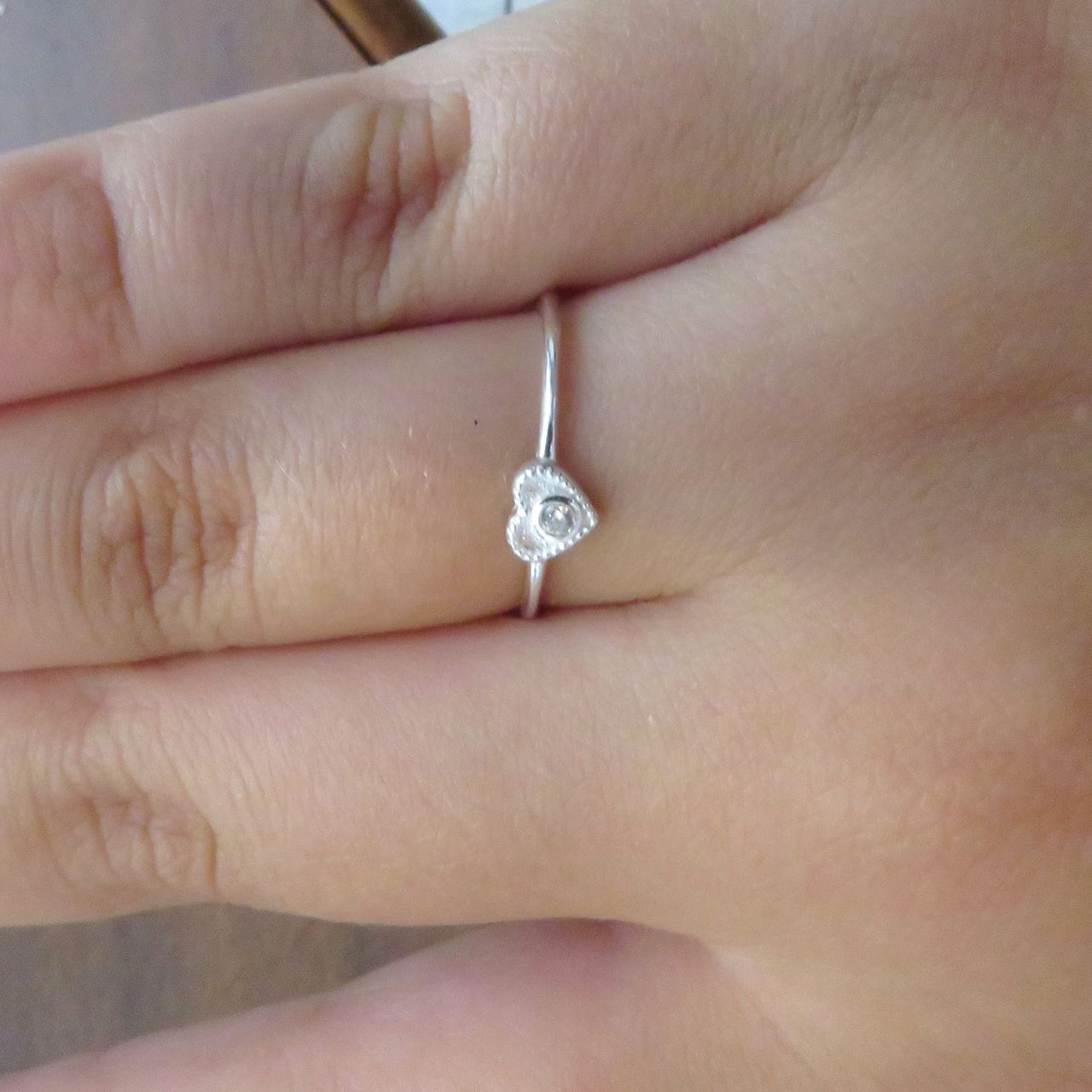 Tiny Delicate Sterling Silver RIng