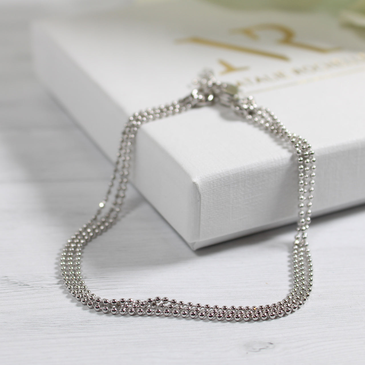 3 Row Sterling Silver Stacking Bracelet