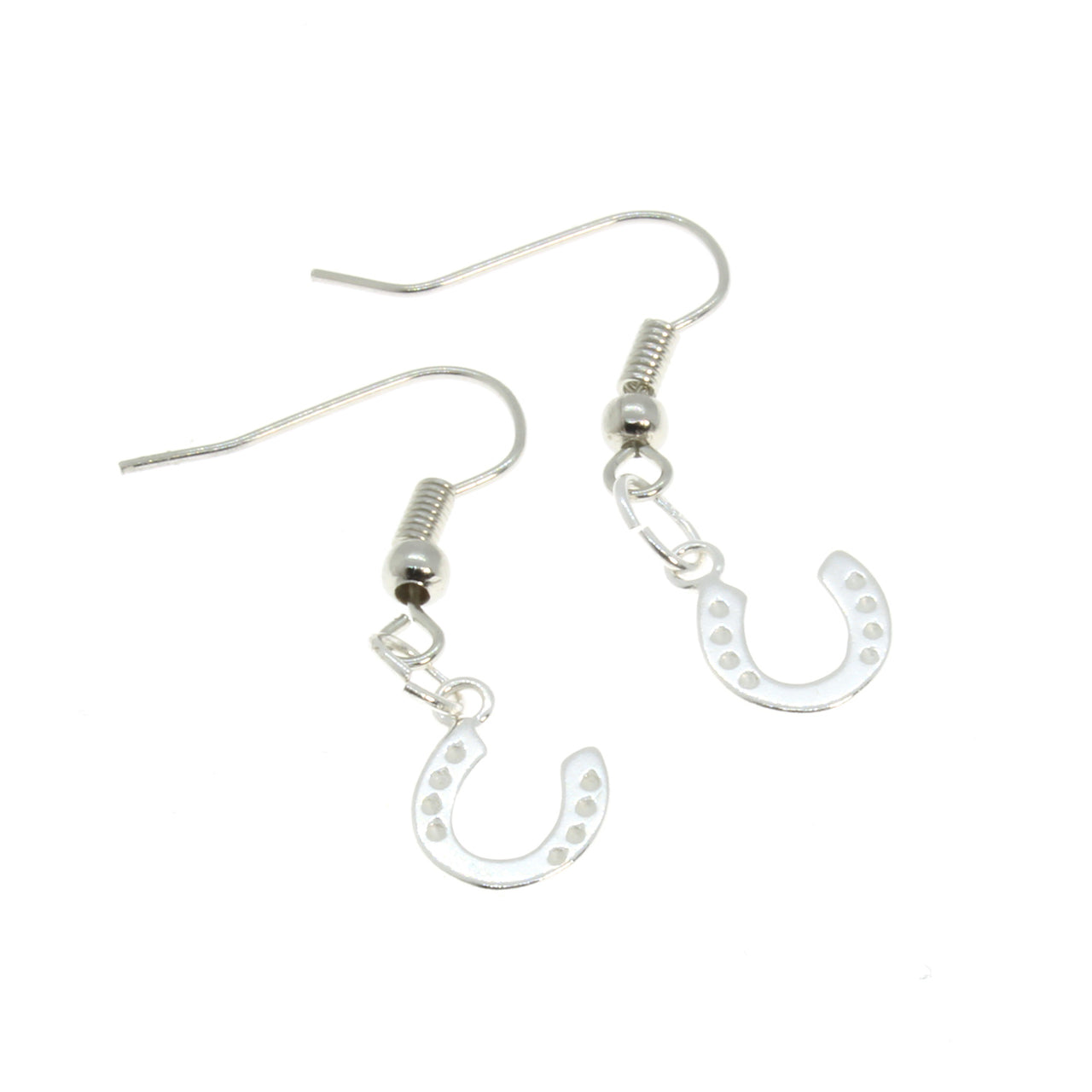 Sterling Silver Horseshoe Hook Earring