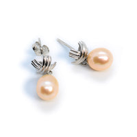 Thumbnail for Sterling Silver Freshwater Pearl Drop Earrings