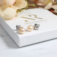 Thumbnail for Sterling Silver Freshwater Pearl Drop Earrings