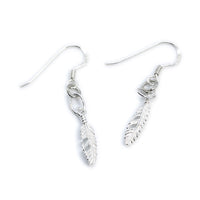 Thumbnail for Feather Sterling Silver Hook Earrings