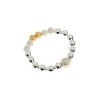 Thumbnail for Silver and Gold Beaded Stacking Ring