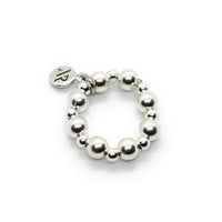 Thumbnail for Classic Sterling Silver Beaded Stretch Ring