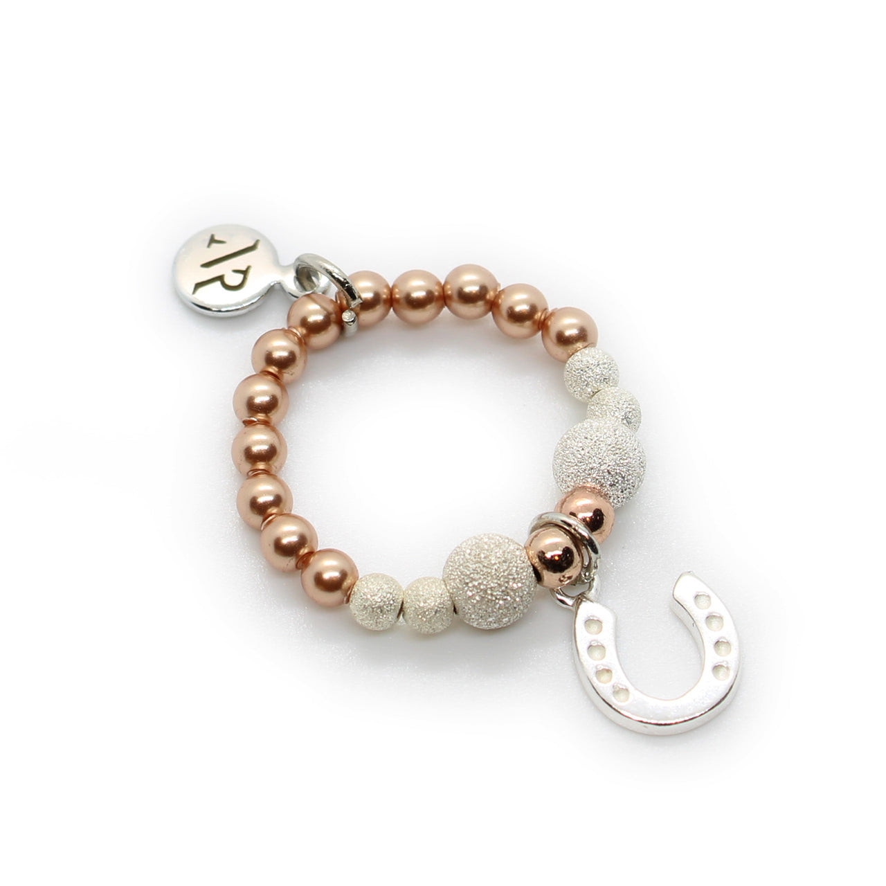 Lucky Horseshoe Charm Stretch Ring