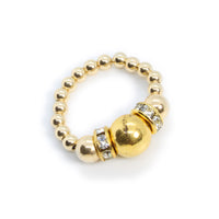Thumbnail for Gold filled Bead Stretch Ring with Fancy Beads