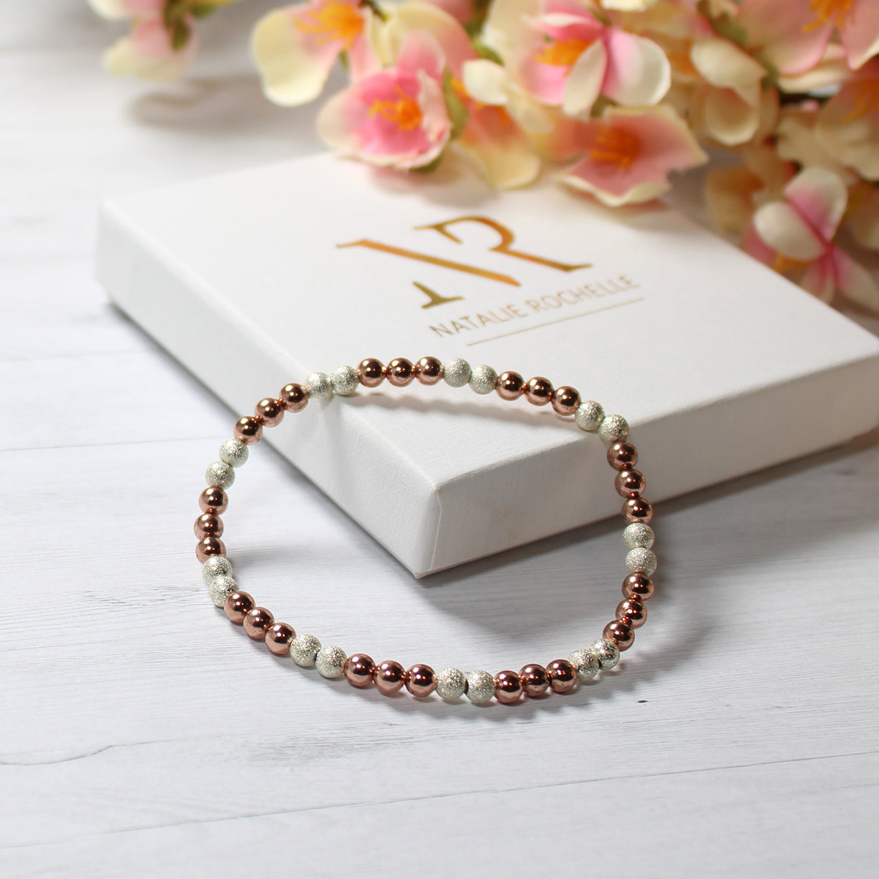Classic Silver and Rose Gold Bracelet