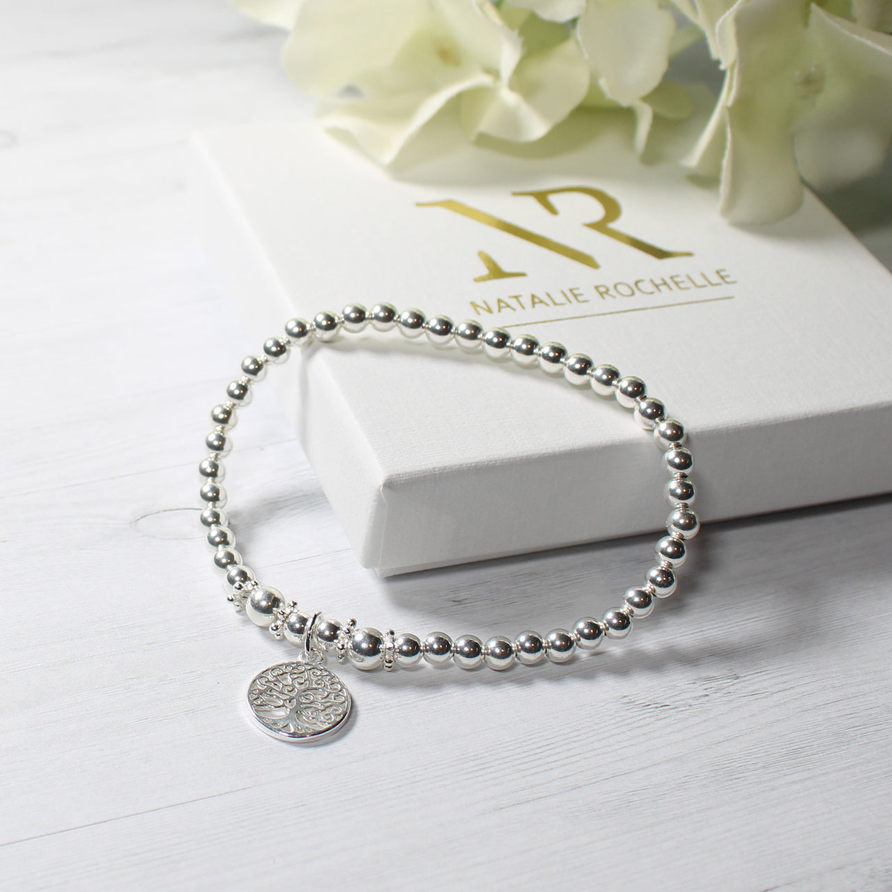 Tree of Life Sterling Silver Stacking Bracelet