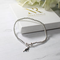 Thumbnail for Sterling Silver Cat Charm Bracelet and gift box