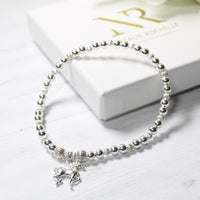 Thumbnail for Sterling Silver Beaded Horse Charm bracelet