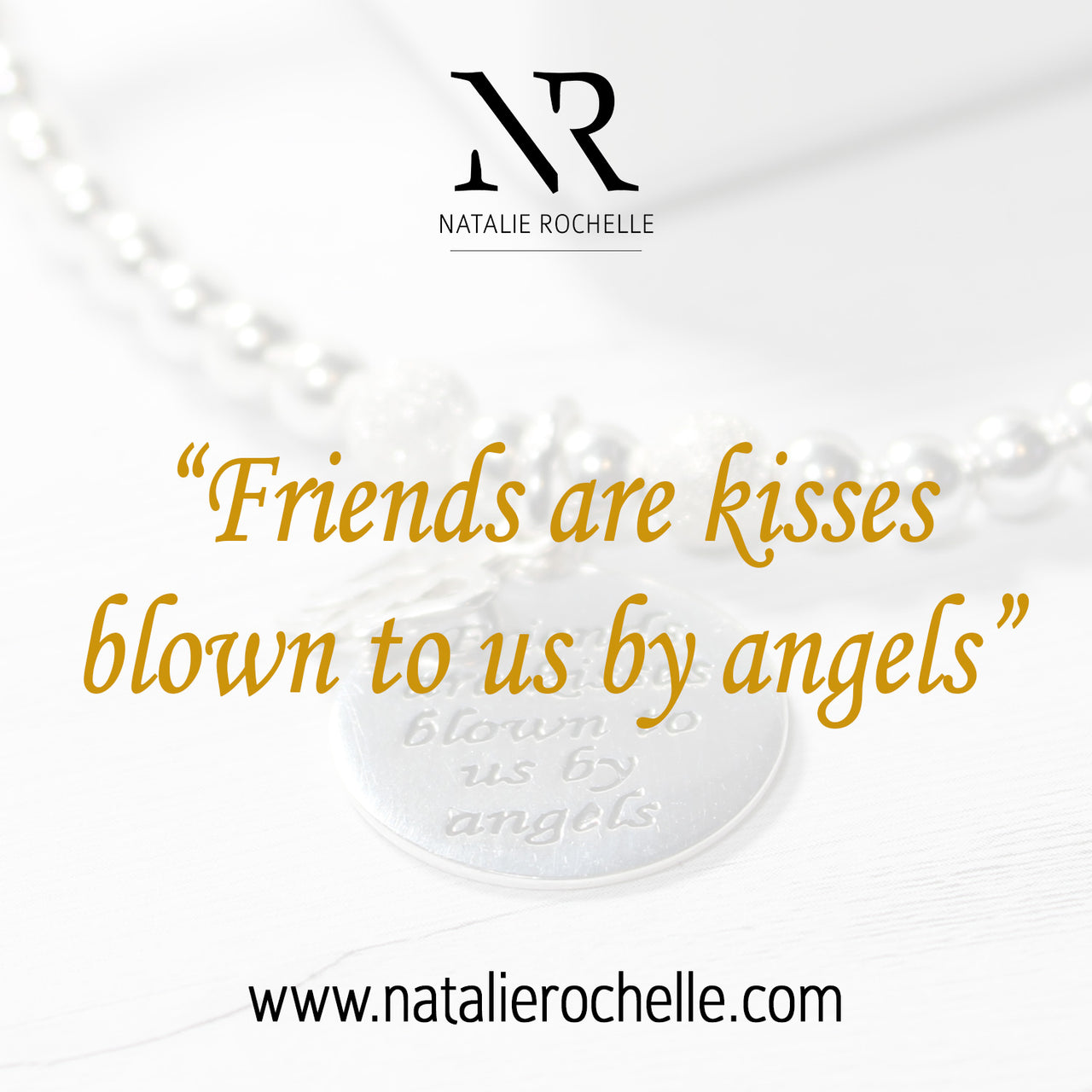Sterling Silver Friendship Motto Bracelet with Angel Charm