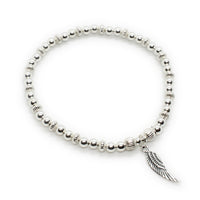 Thumbnail for Sterling Silver Wings of an Angel Stacking Bracelet
