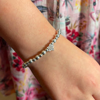 Thumbnail for Sterling Silver Crystal Star Bracelet