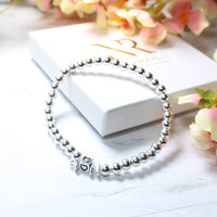 Thumbnail for Sterling Silver Personalised Loves Stacking Bracelet