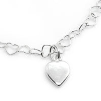 Thumbnail for Sterling Silver Love Heart Bracelet